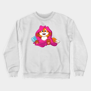 Fox with Pillow and Blanket Crewneck Sweatshirt